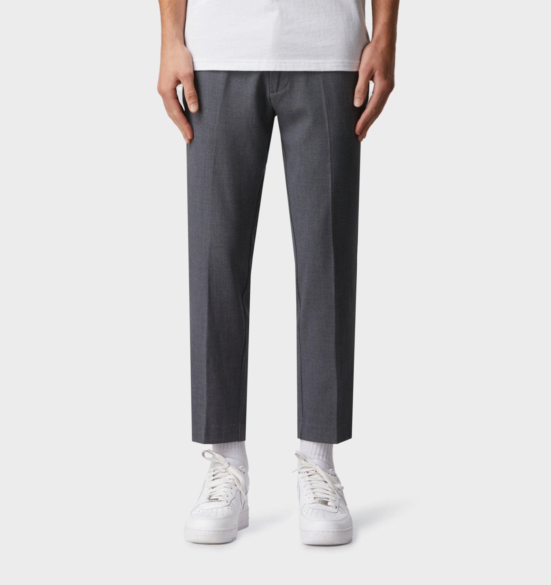 Smart Slim Kobe Pant - Charcoal Marle