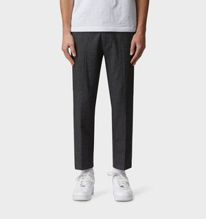 Slim Kobe Pant - Regular - Wool Charcoal Houndstooth