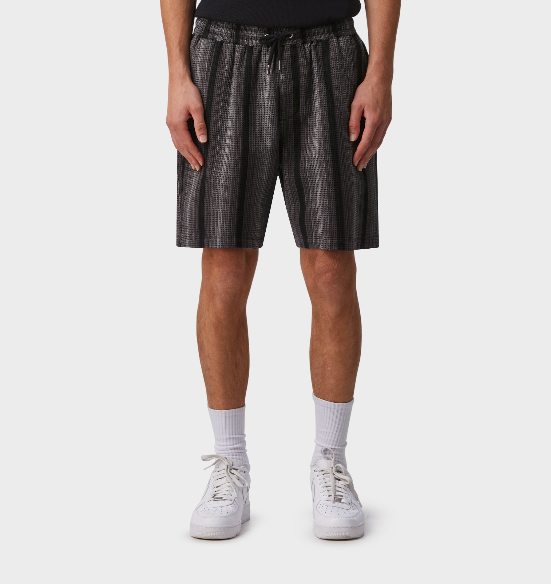 Waffle Short - Charcoal Ombre