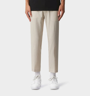 Seersucker Slim Kobe Pant - Bone