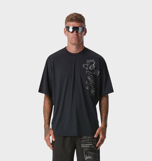 Brain Storm Active Box Tee - Black