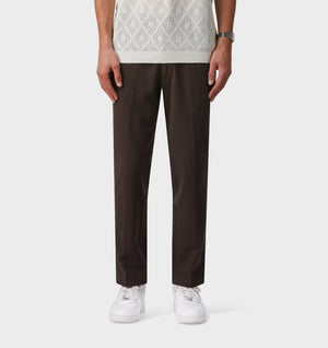 Linen Slim Kobe Pant - Tall - Espresso