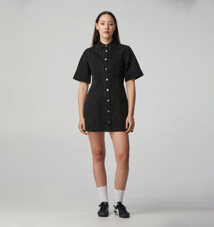 Lula Denim Dress - Washed Black