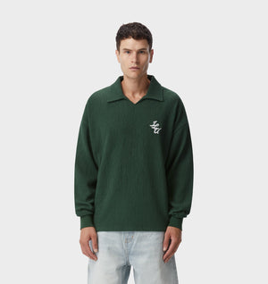 Josiah LS Polo - Forest Green