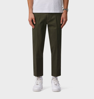 Printed Twill Slim Kobe pant - Regular - Khaki/Black