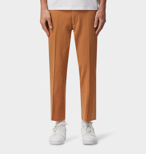 Linen Slim Kobe Pant - Toffee