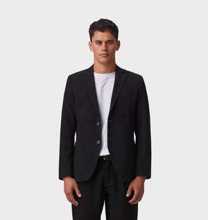 Murphy Linen Blazer - Black