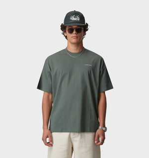 Box Tee - Smokey Green