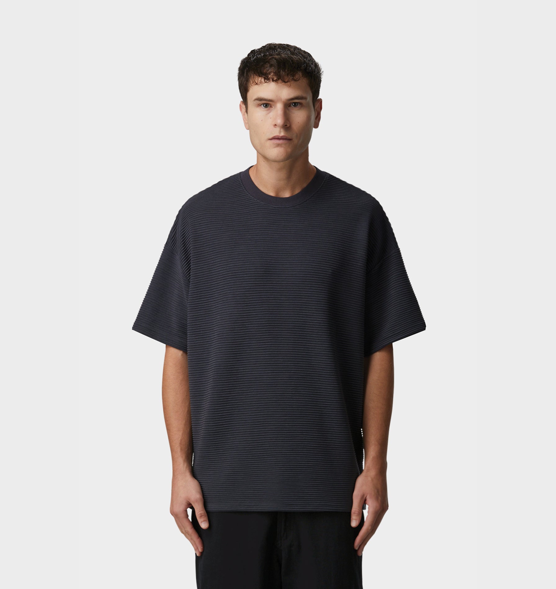 Corrugated Box Tee - Charcoal