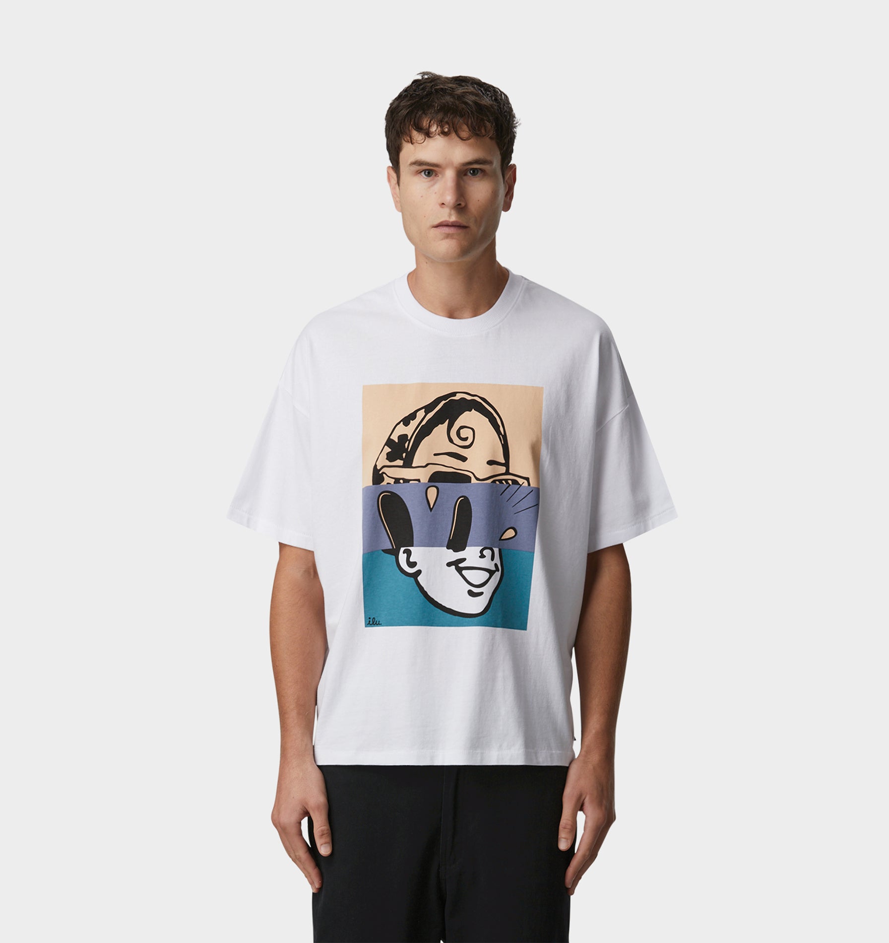 Split Personality Lewi Tee - White