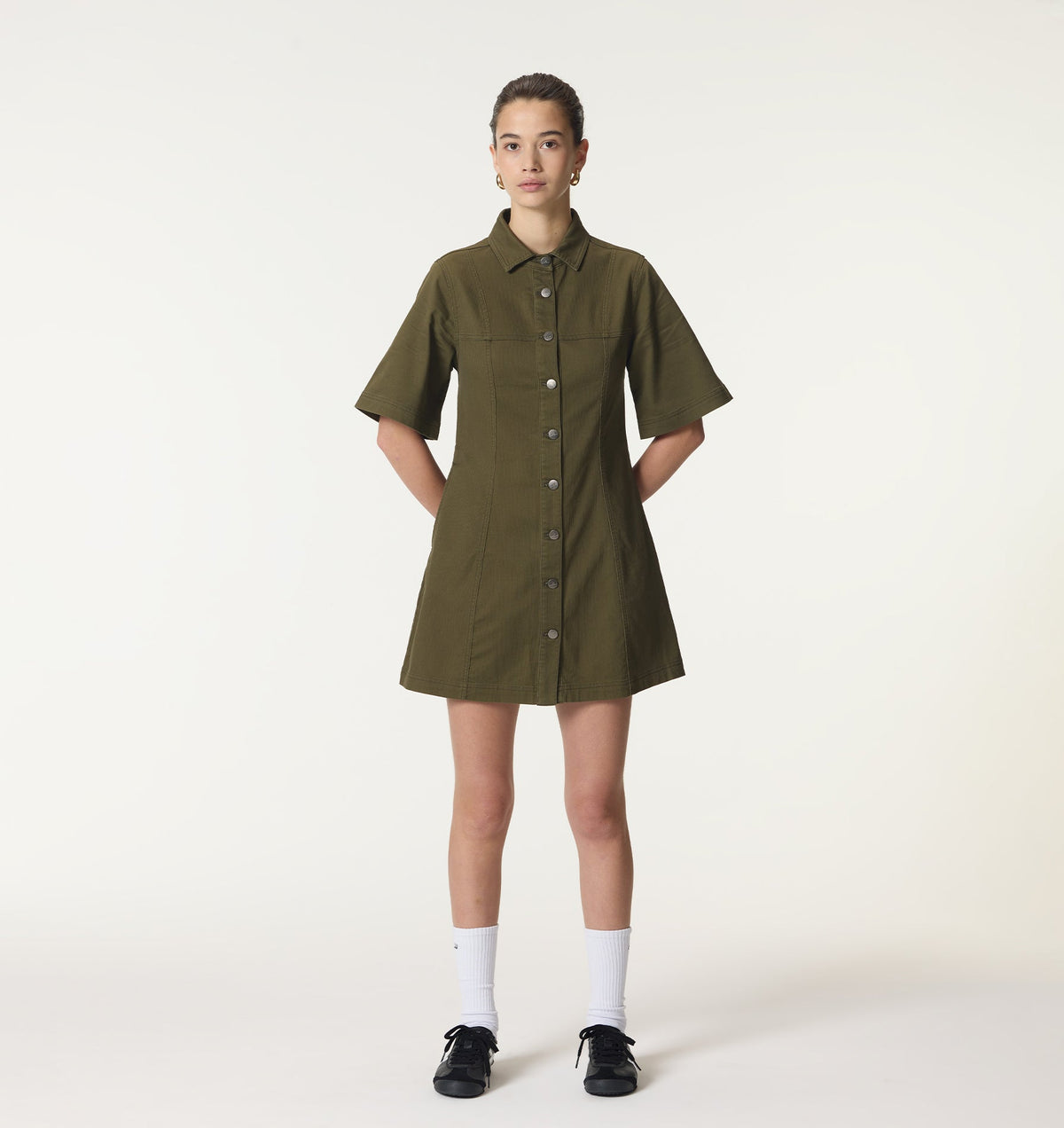 Lula Dress - Moss Green