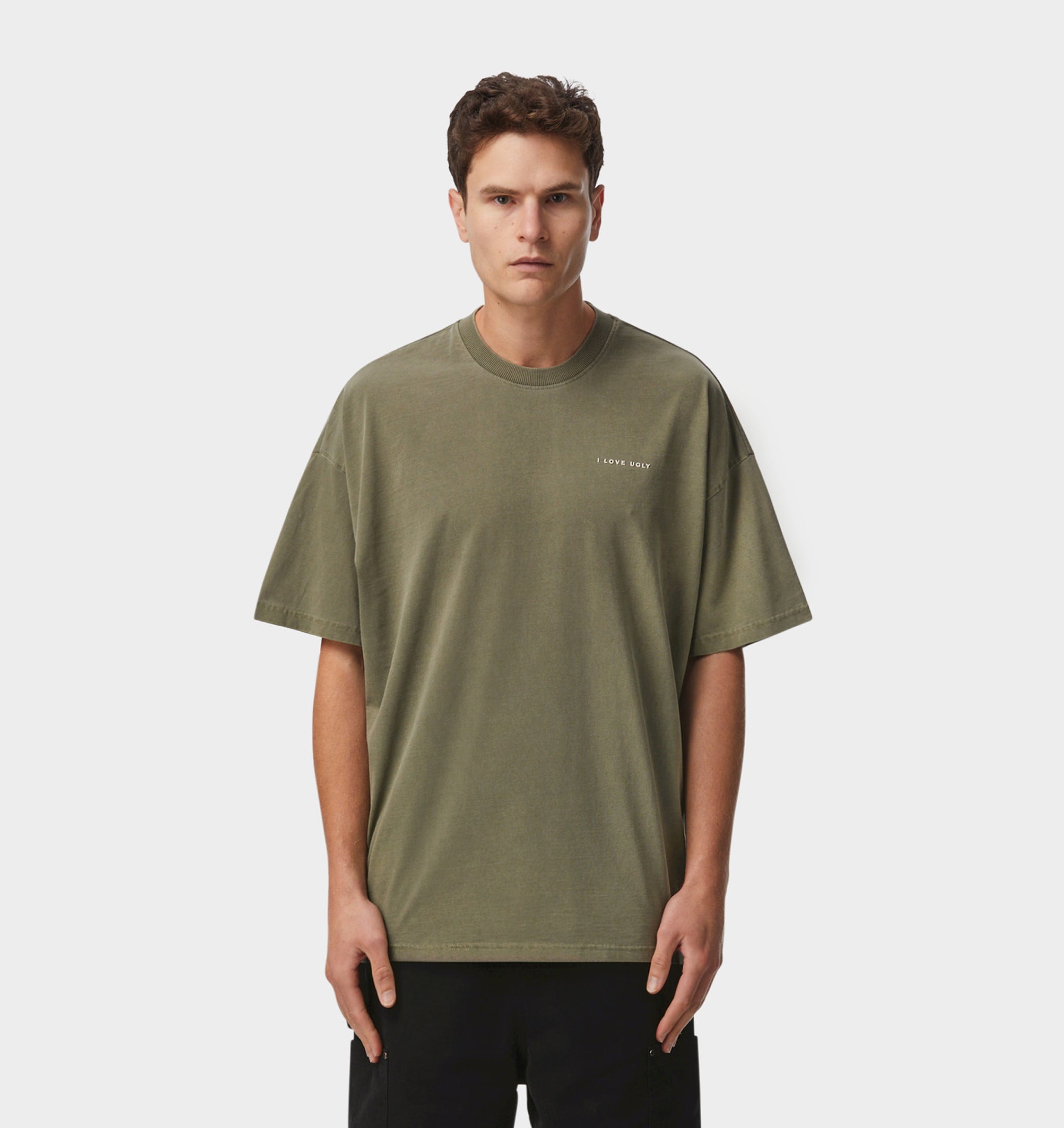 Box Tee - Washed Olive