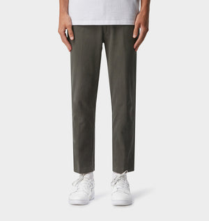 Linen Slim Kobe Pant - Dark Green