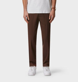 Seersucker Slim Kobe Pant - Tall - Dark Brown