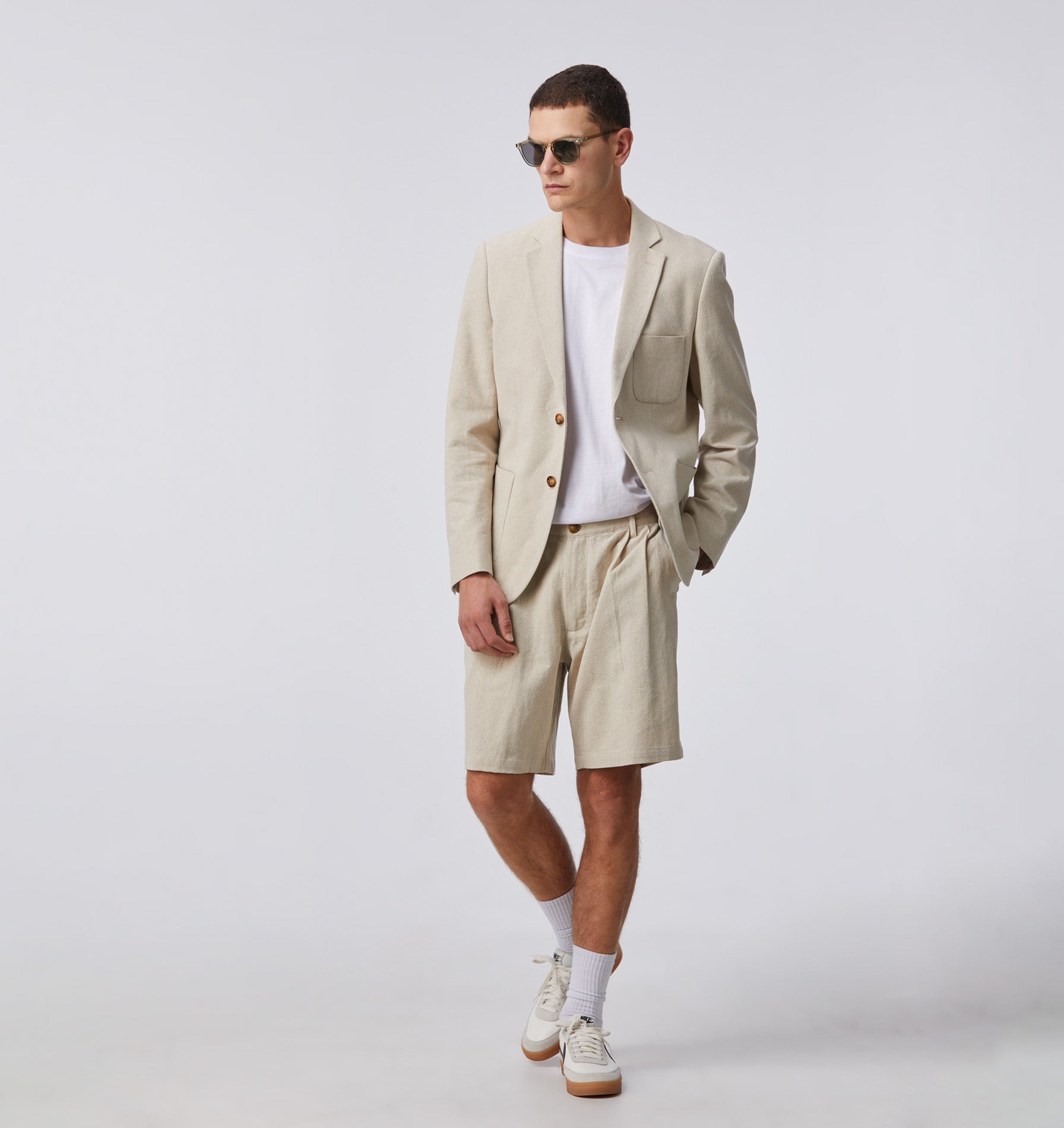 Murphy Linen Blazer - Bone