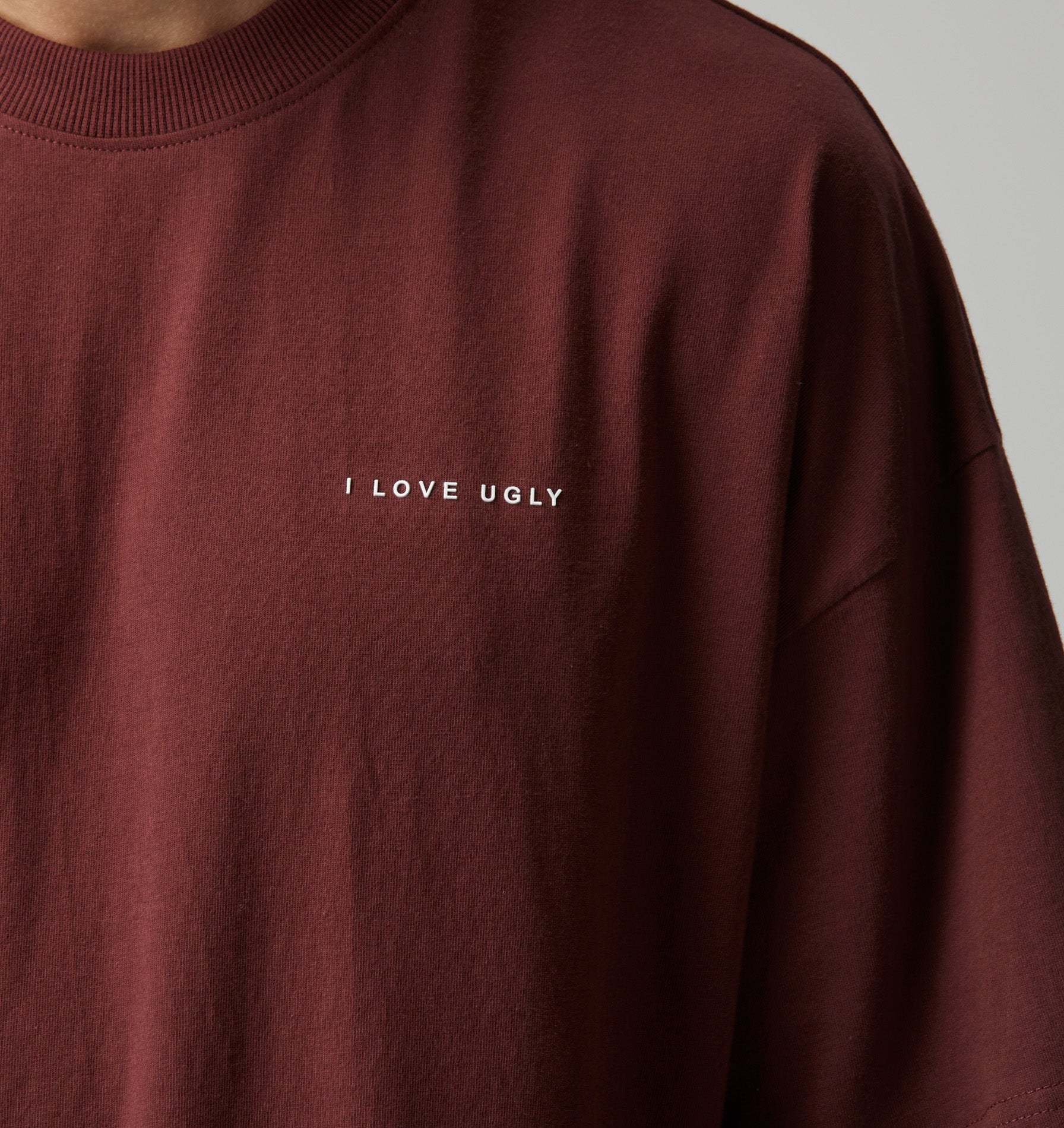 Box Tee - Burgundy