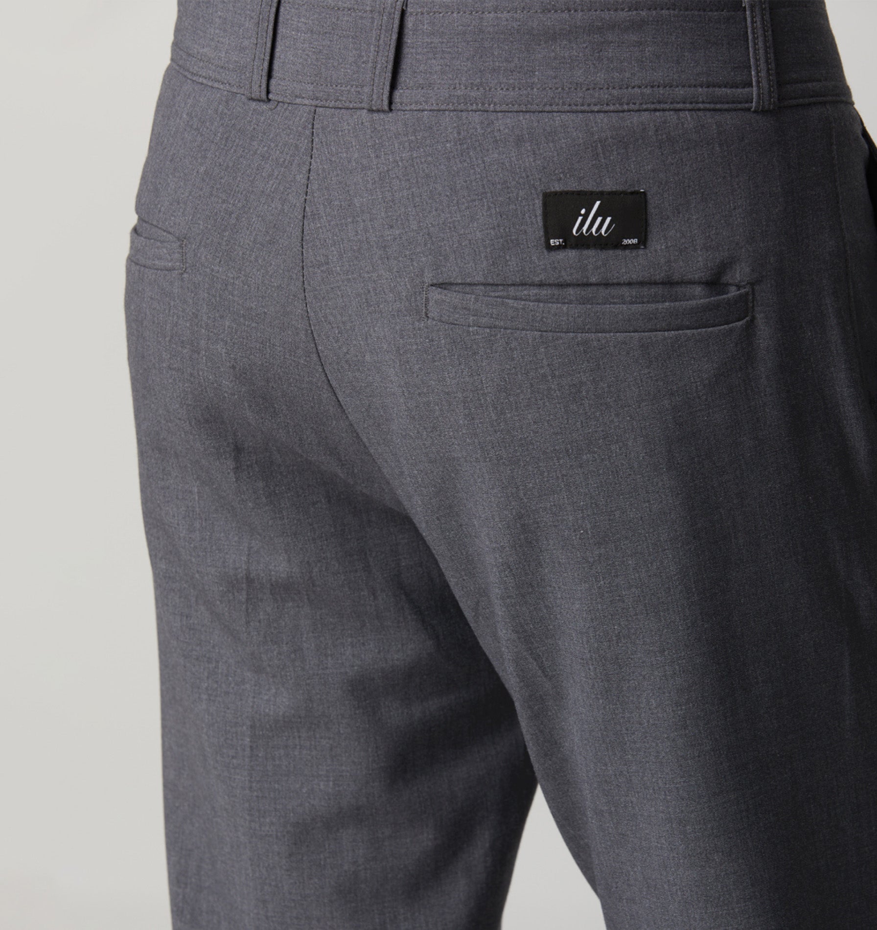 Smart Slim Kobe Pant - Charcoal Marle