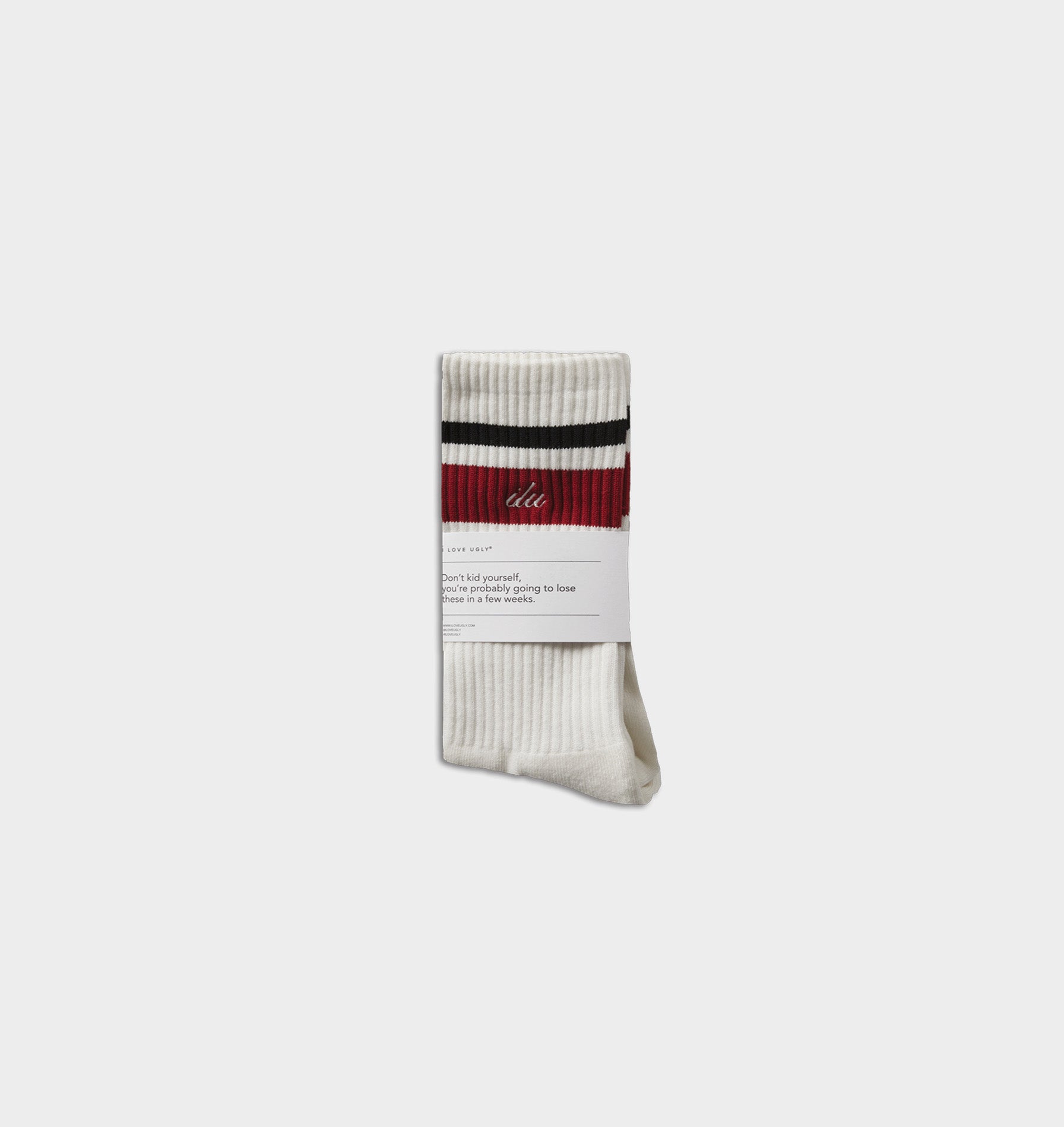 Tottenham Sock - Off White/Red