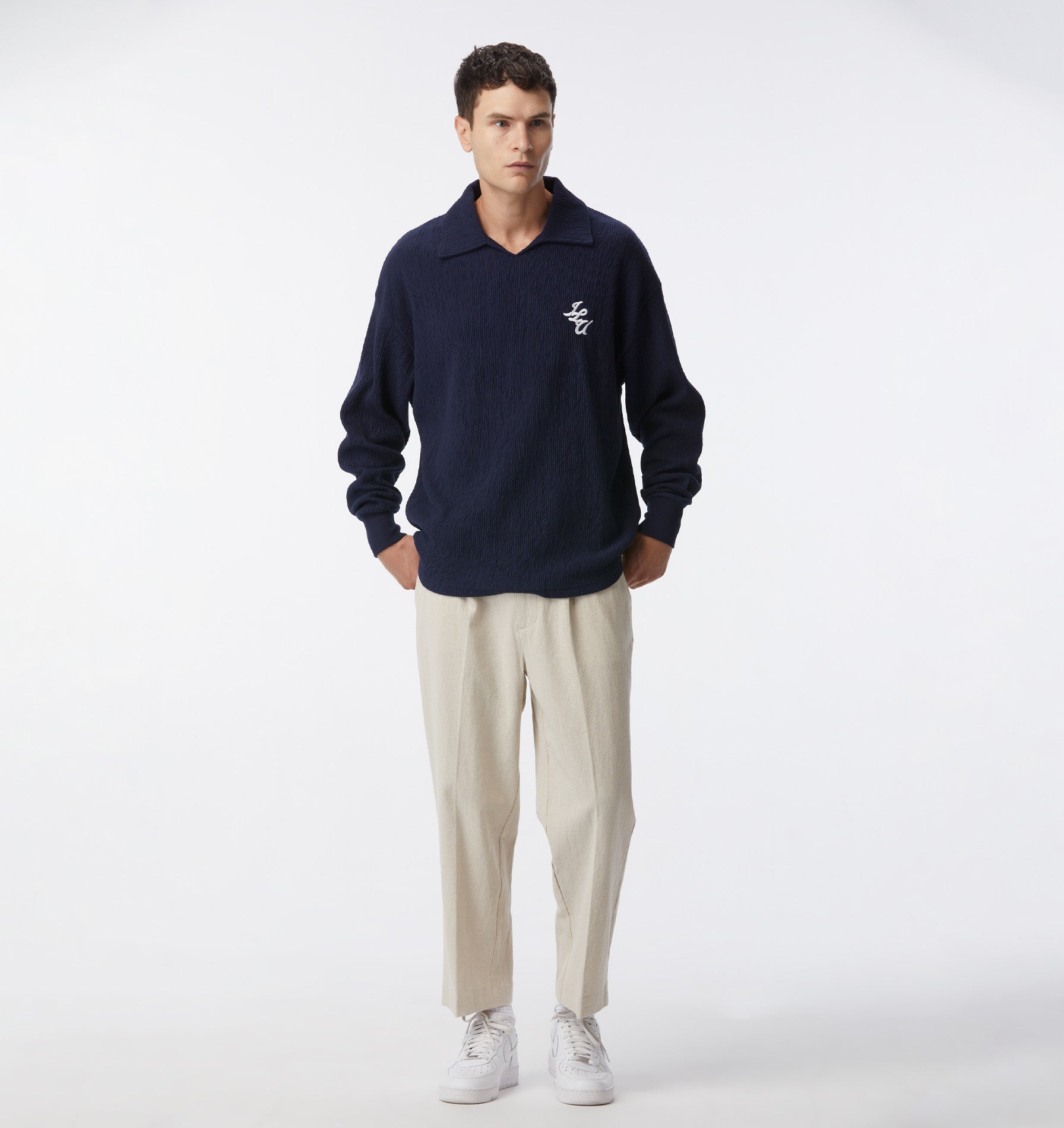 Linen Devin Pant - Bone