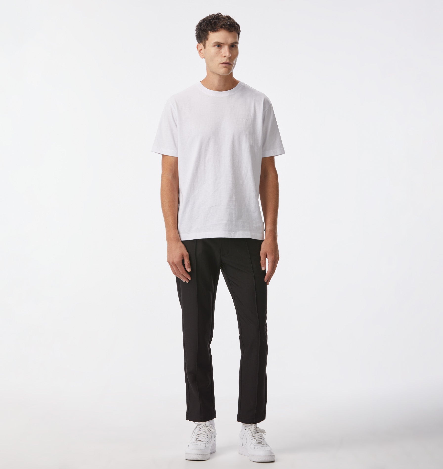 Pintuck Slim Kobe Pant - Tall - Black