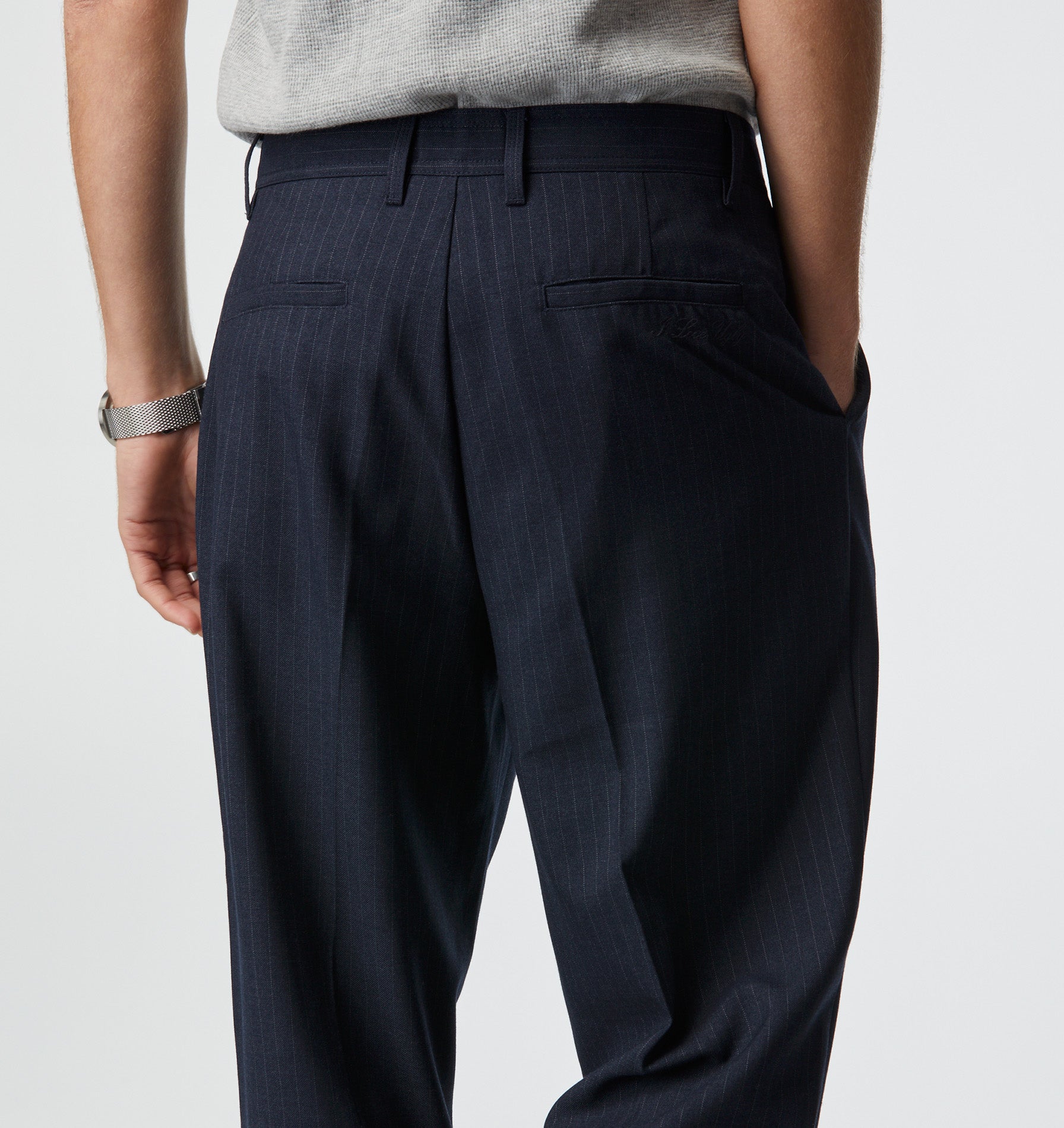 Winston Pant - Navy Pinstripe