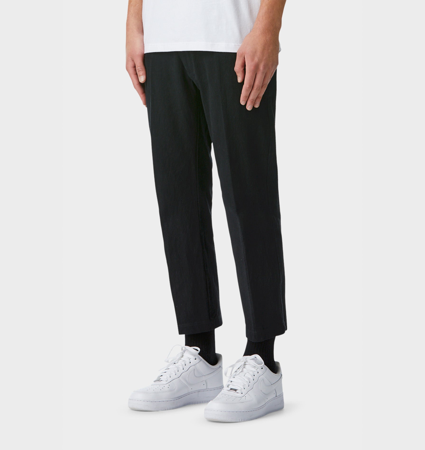 Linen Slim Kobe Pant - Black