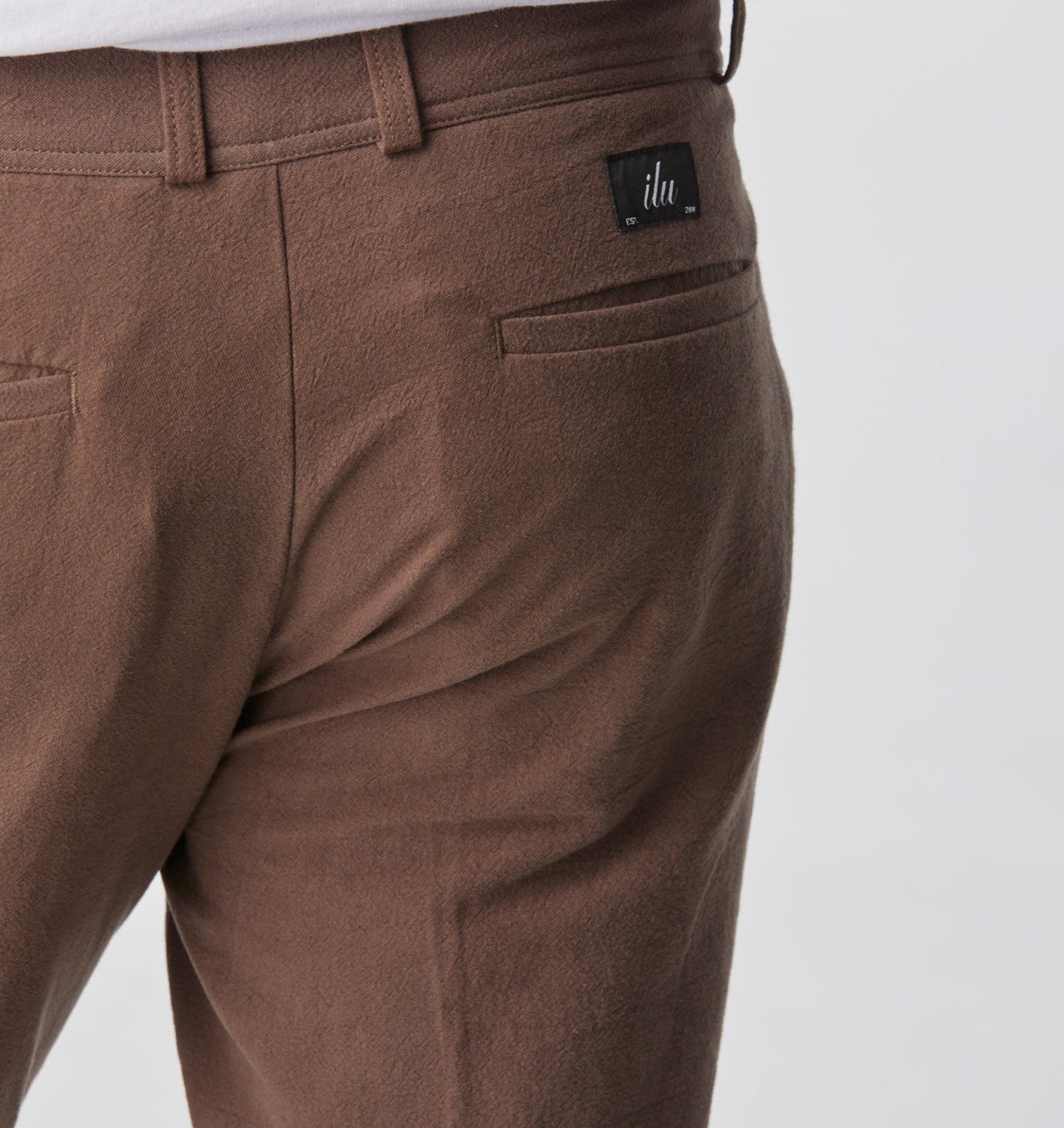 Linen Slim Kobe Pant  - Light Brown