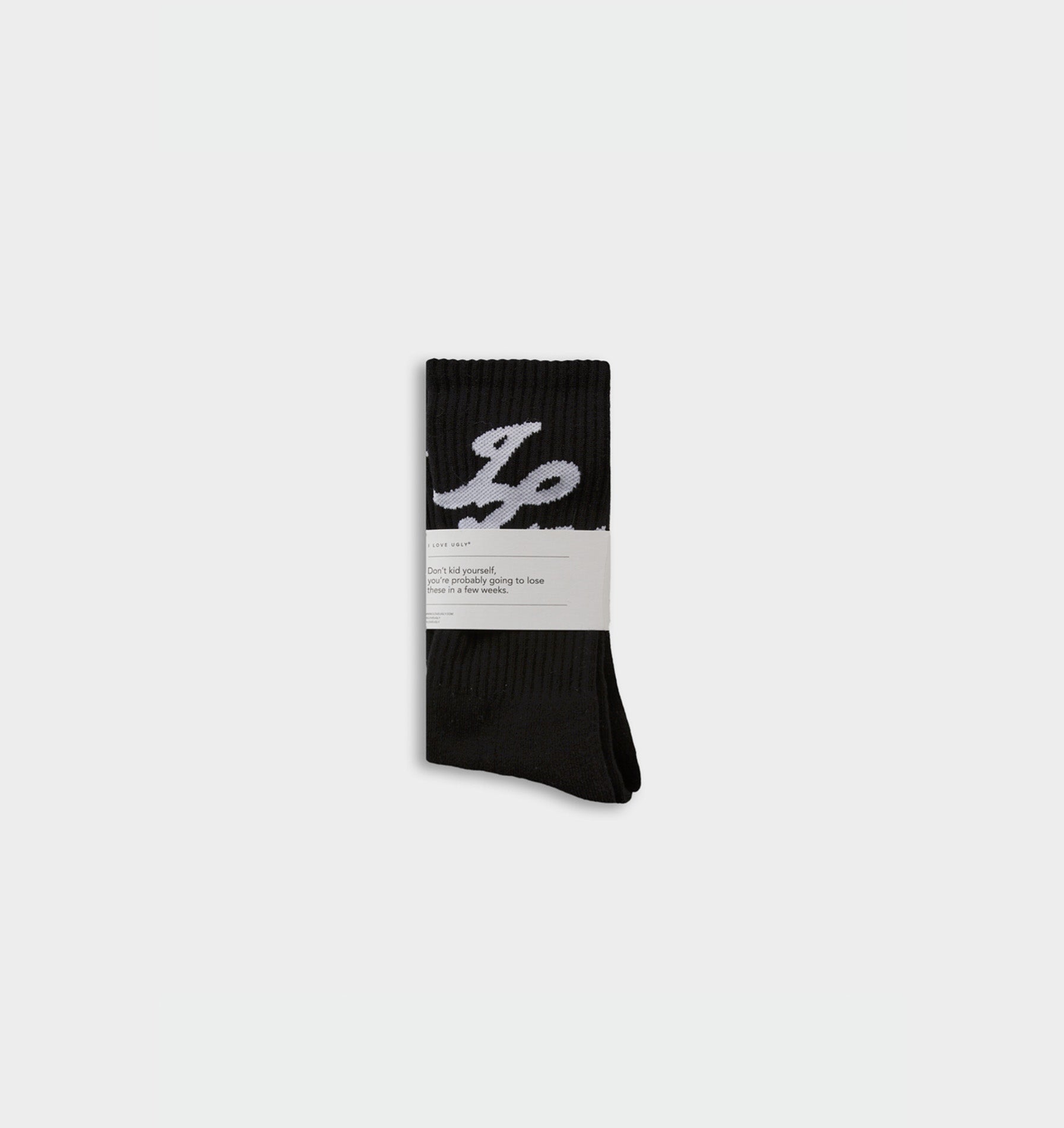 Initial Sock - Black