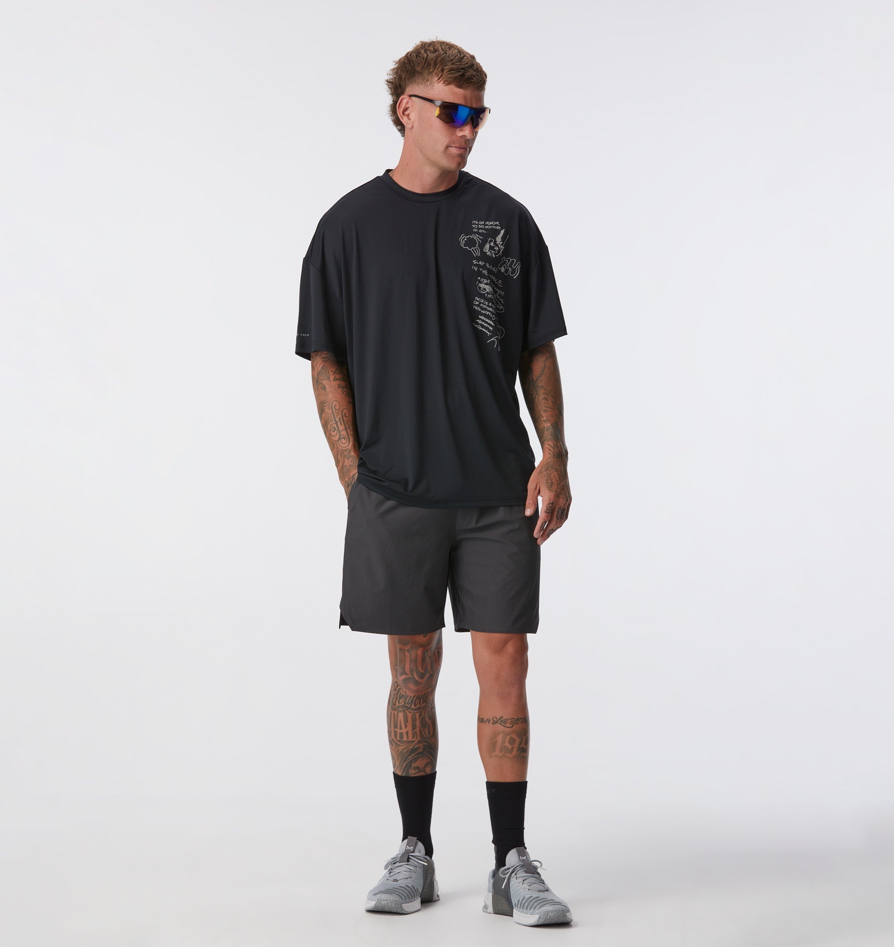 Brain Storm Active Box Tee - Black