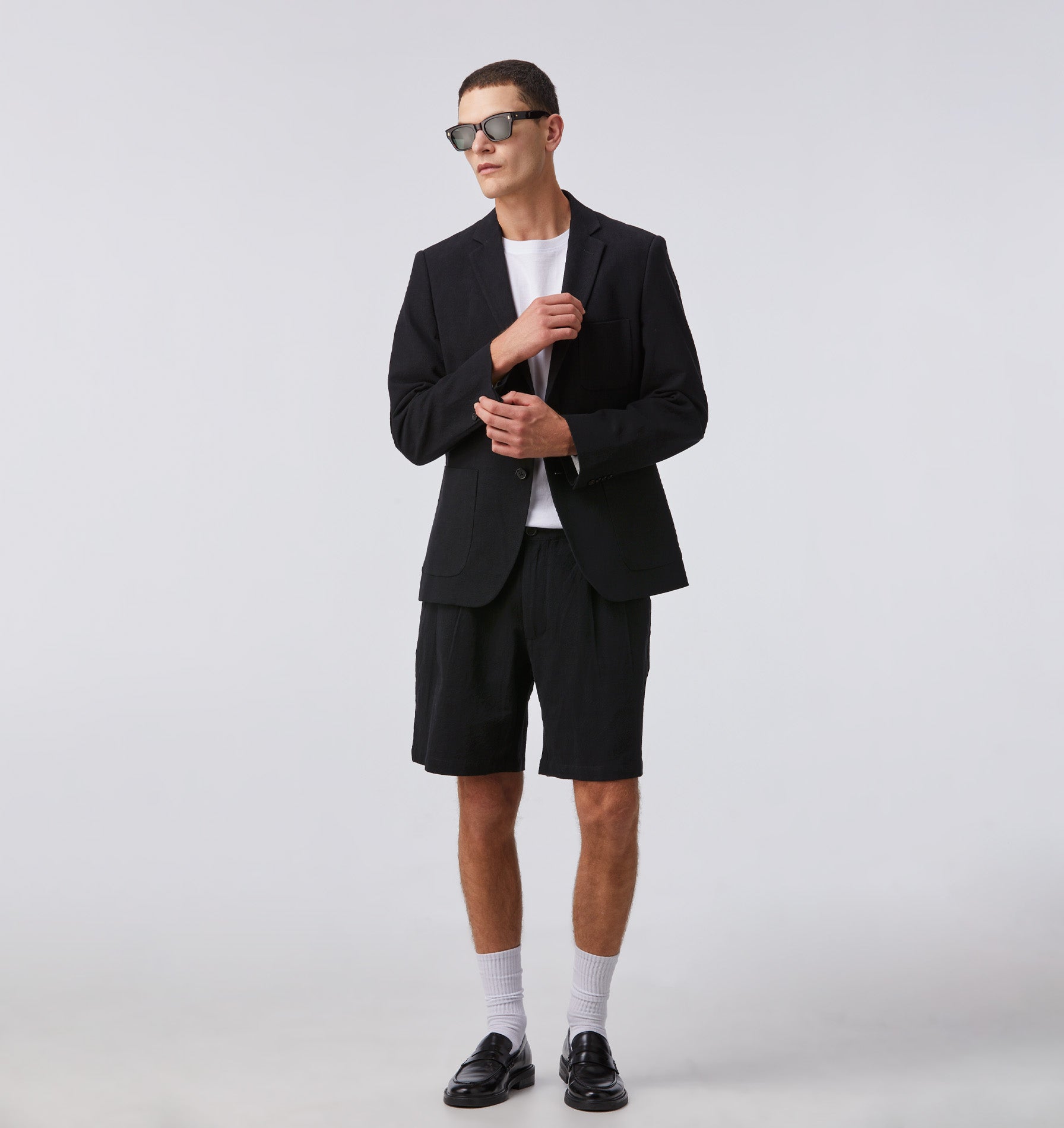 Murphy Linen Blazer - Black