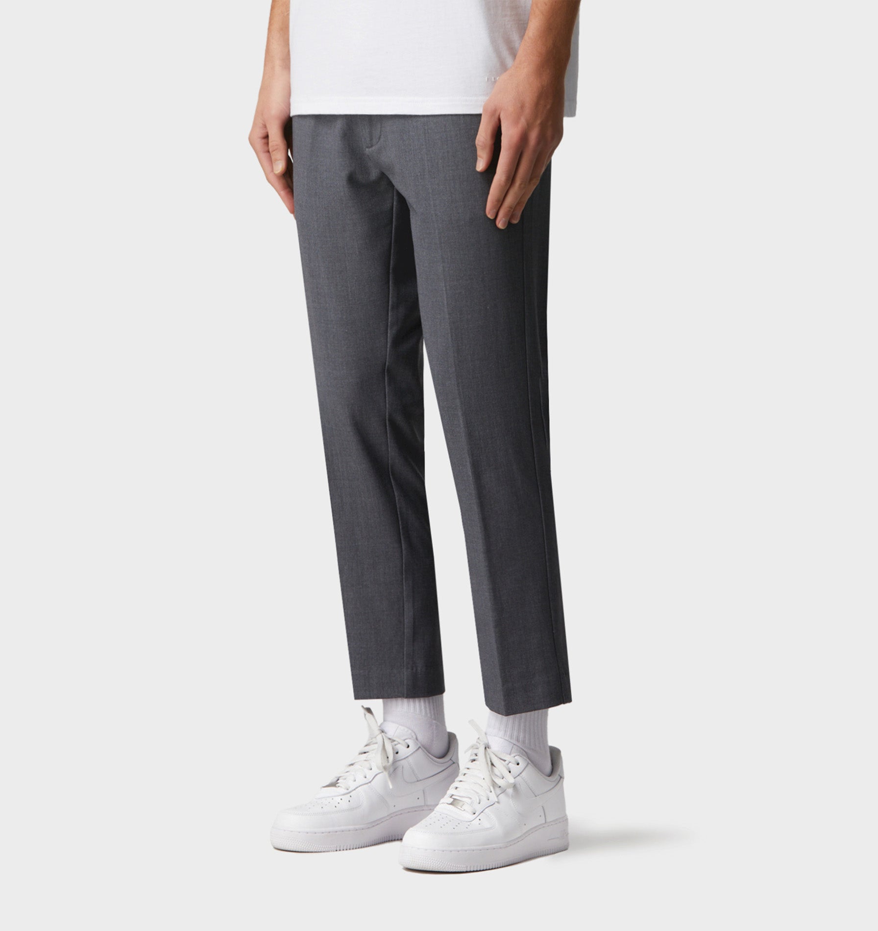 Smart Slim Kobe Pant - Charcoal Marle