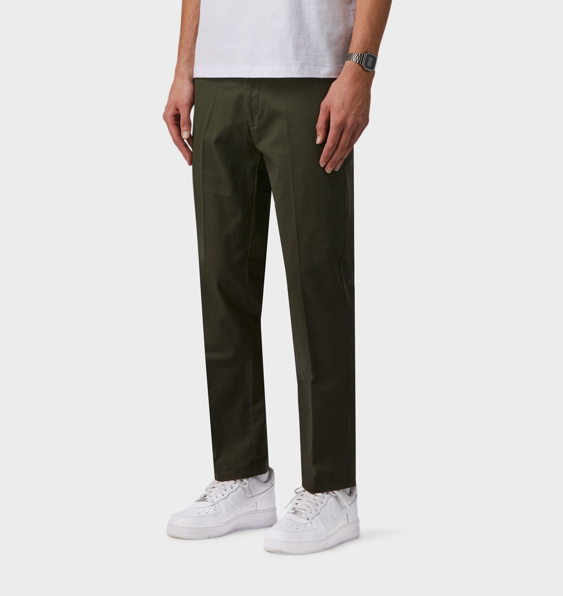 Printed Twill Slim Kobe pant - Tall - Khaki/Black