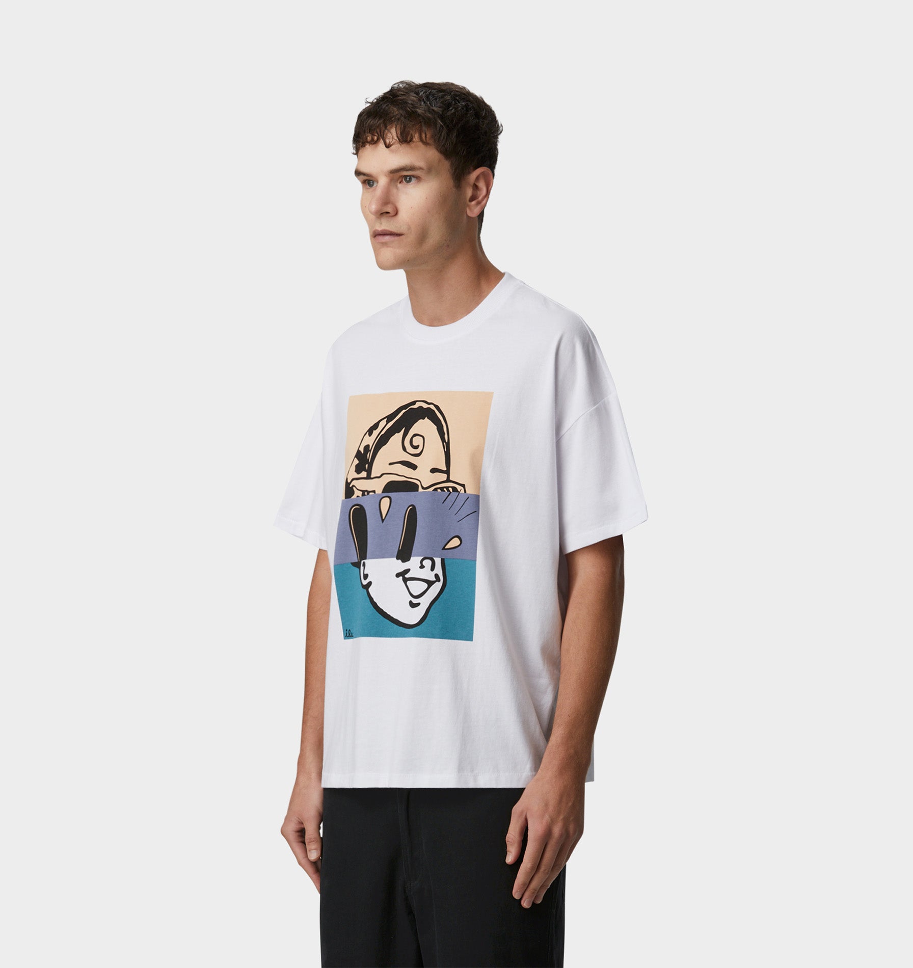 Split Personality Lewi Tee - White