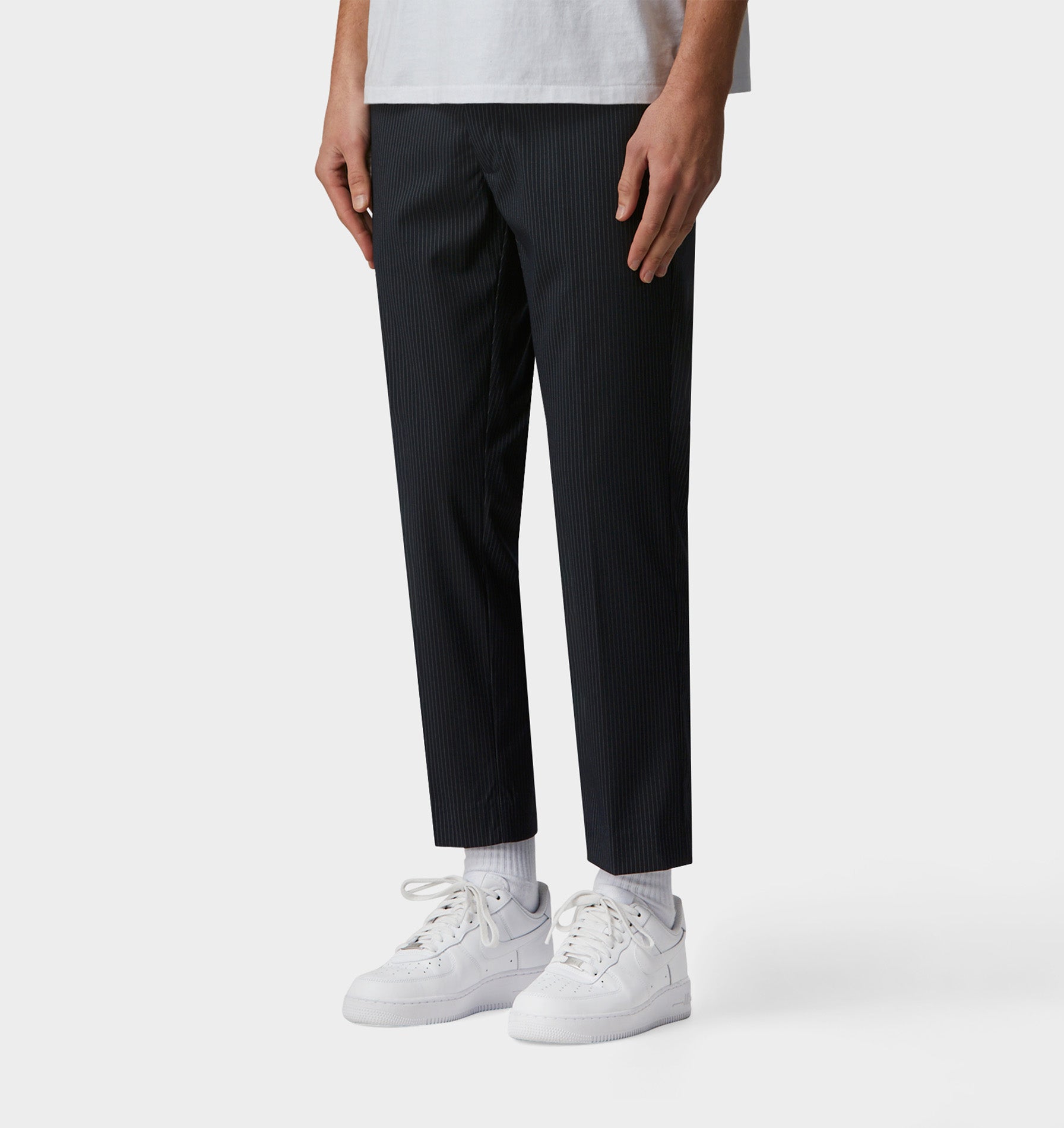 Smart Slim Kobe Pant - Navy Pinstripe