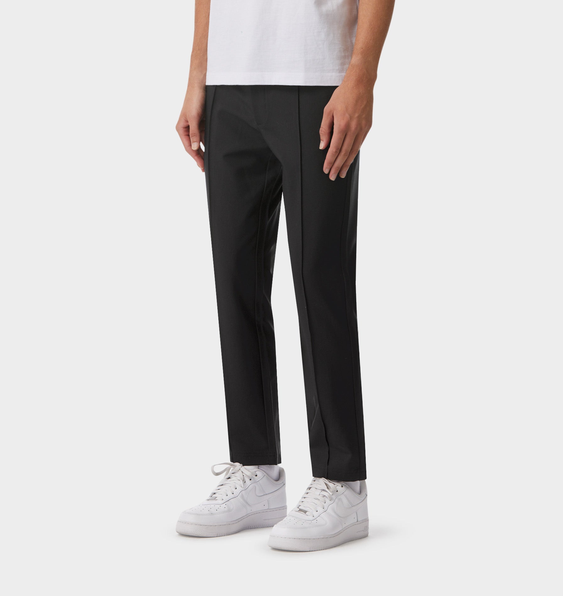 Pintuck Slim Kobe Pant - Tall - Black