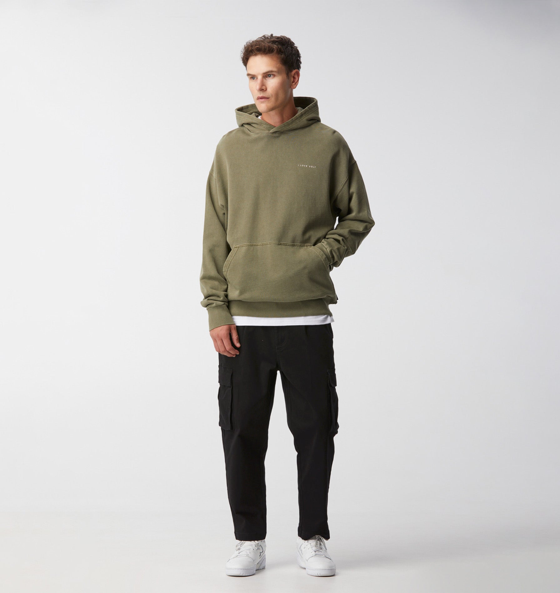 Box Hood - Washed Olive