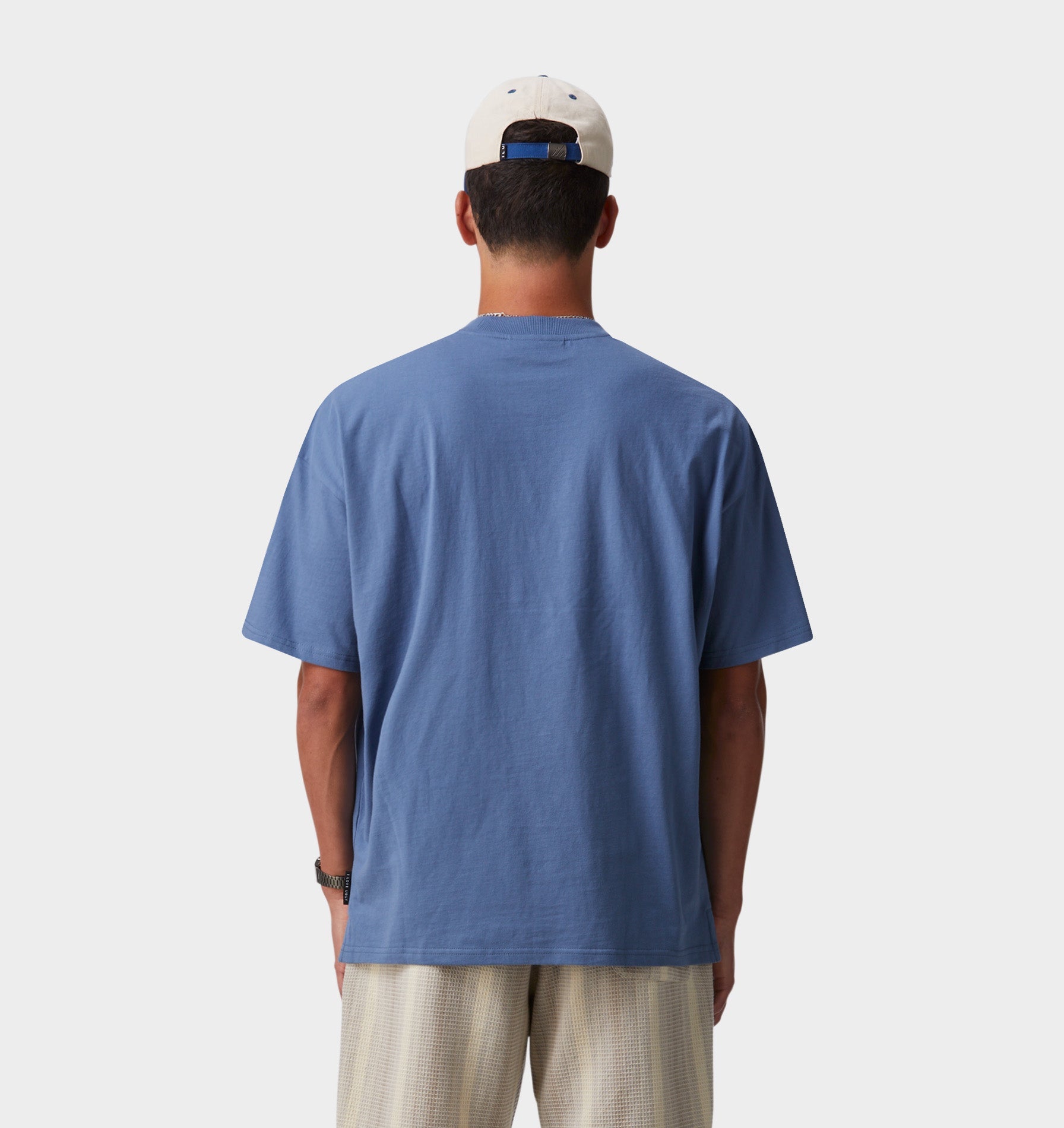 Box Tee - Stone Blue