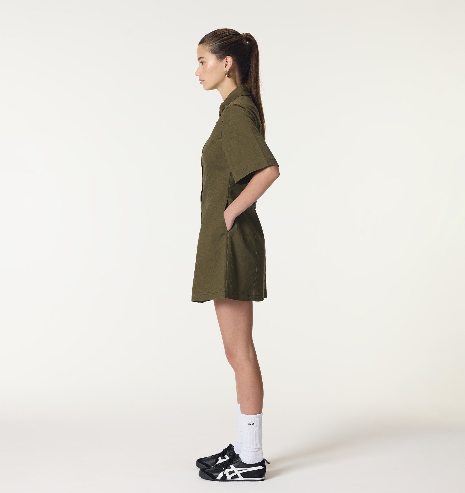 Lula Dress - Moss Green