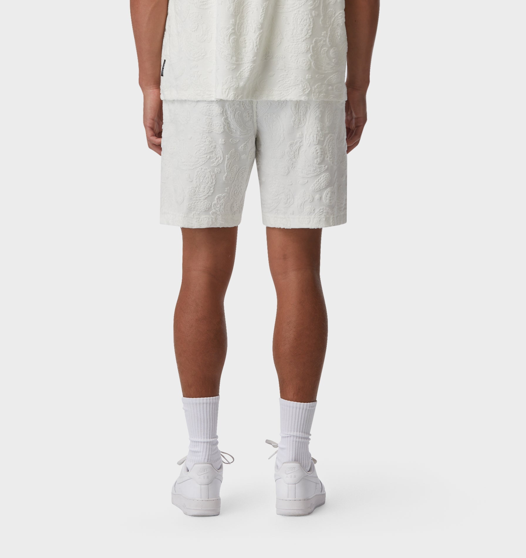 Michael Towel Short - Off White/Black