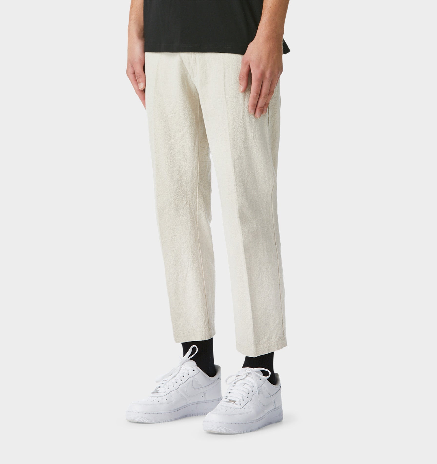 Linen Slim Kobe Pant - Bone