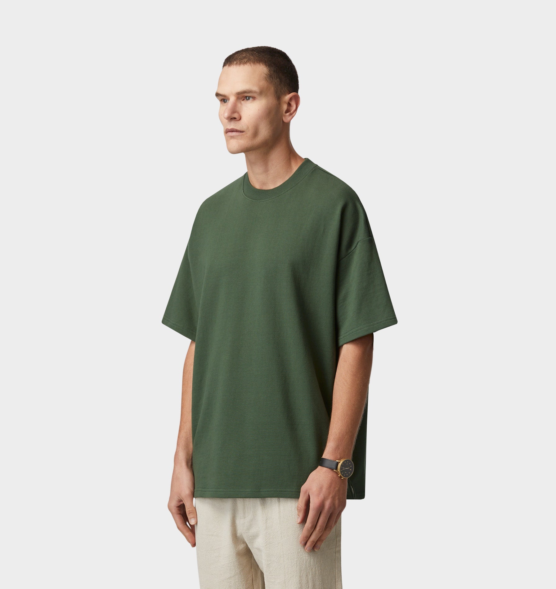 Heavy Box Tee - Forest Green