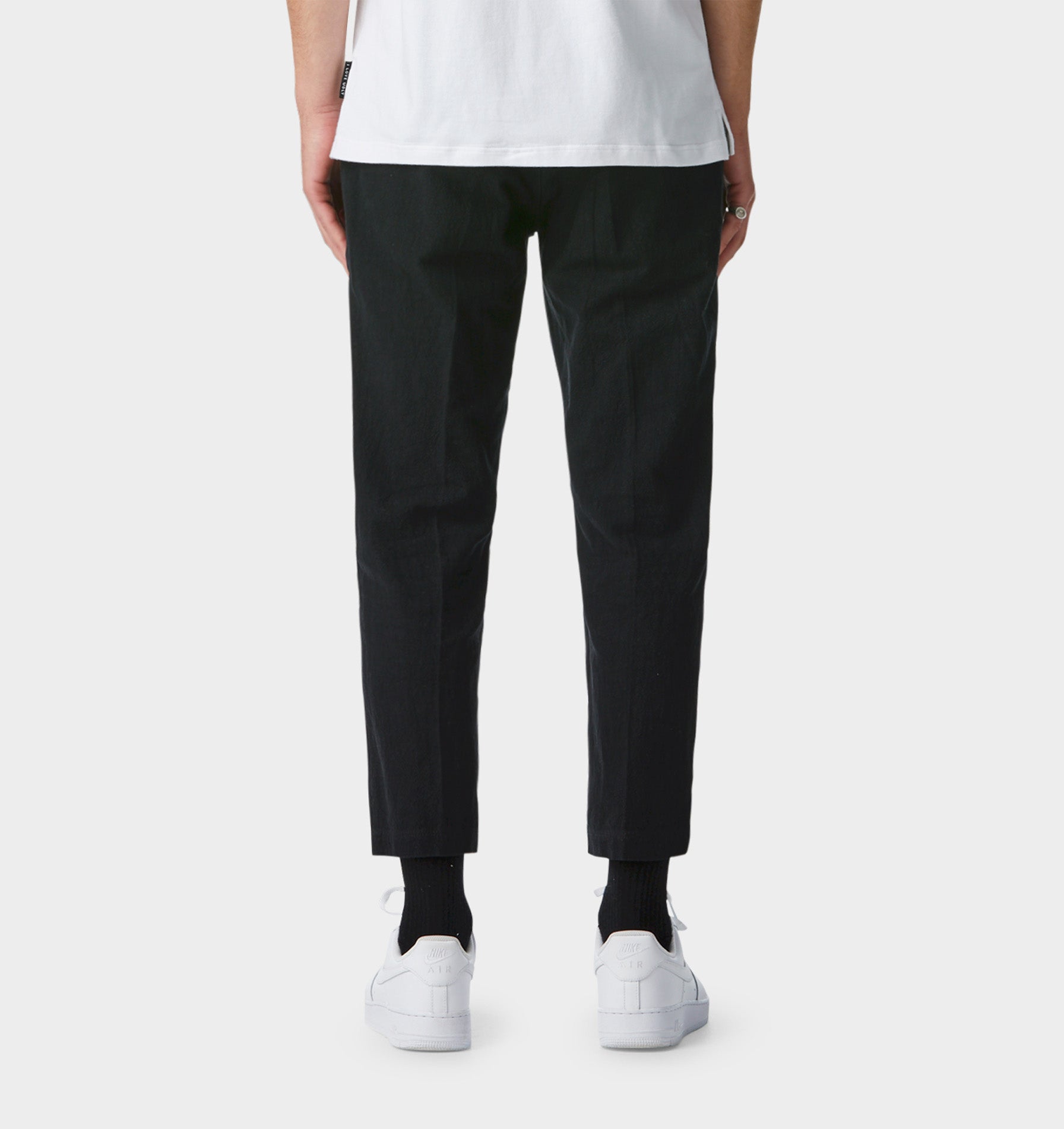 Linen Slim Kobe Pant - Black