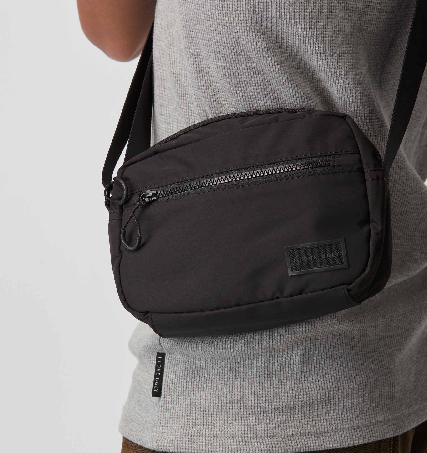 Square Crossbody Bag - Black