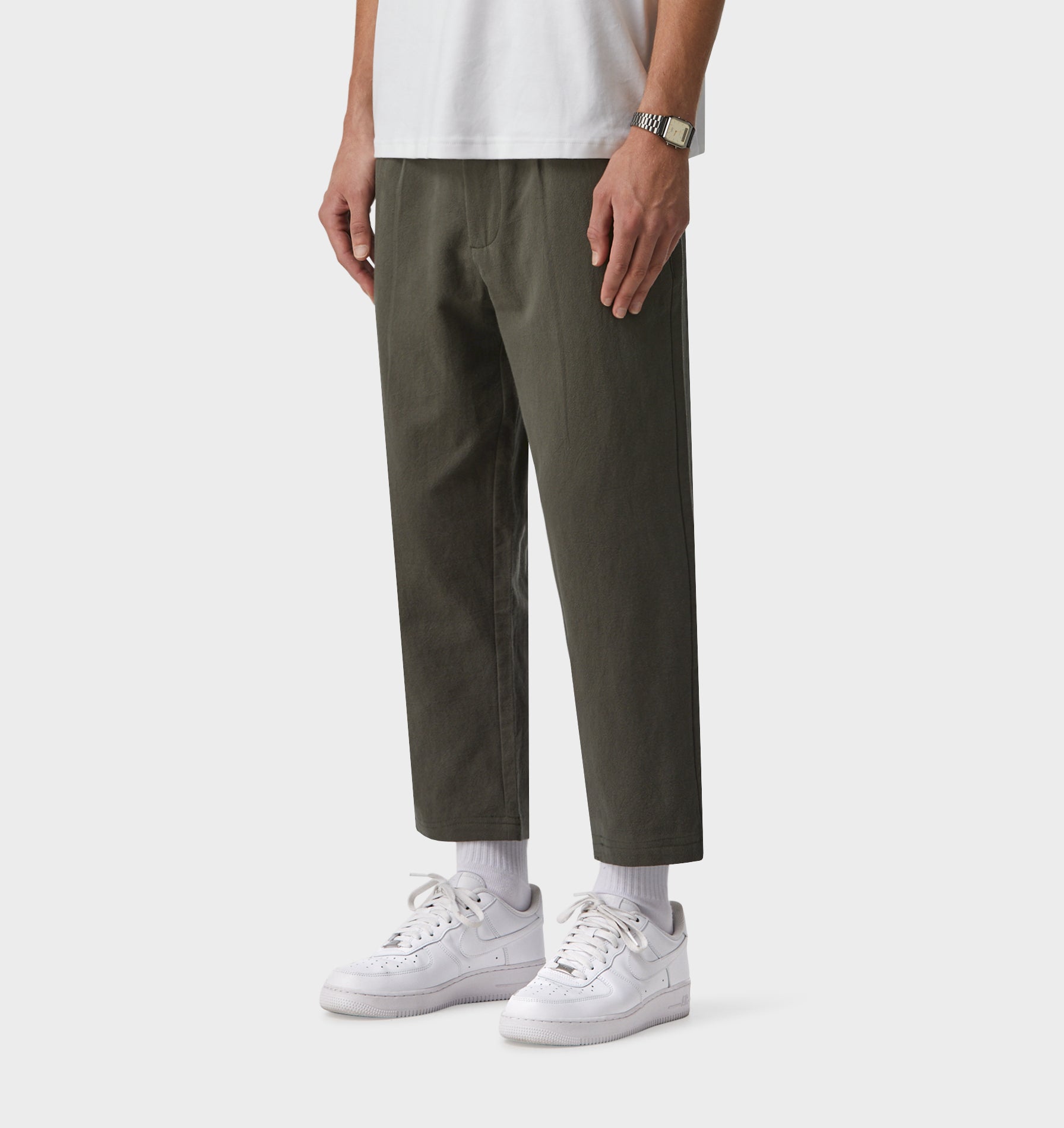 Linen Kobe Pant - Dark Green