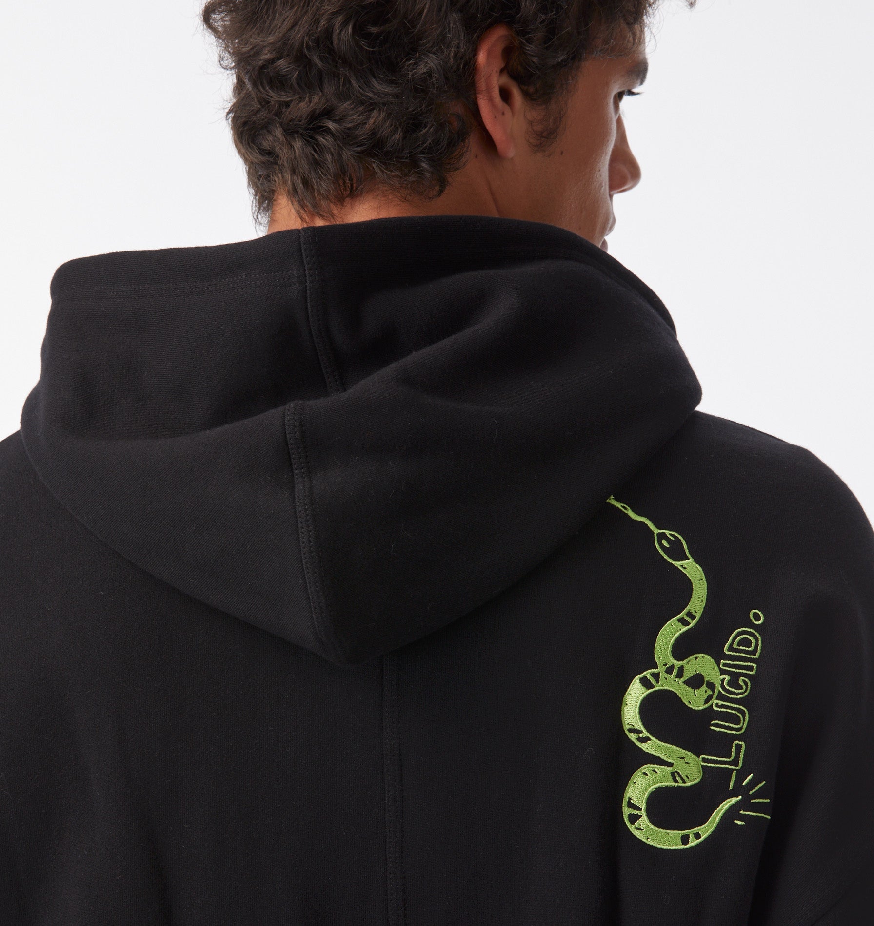 Ugly Love Zip Up Box Hood - Black