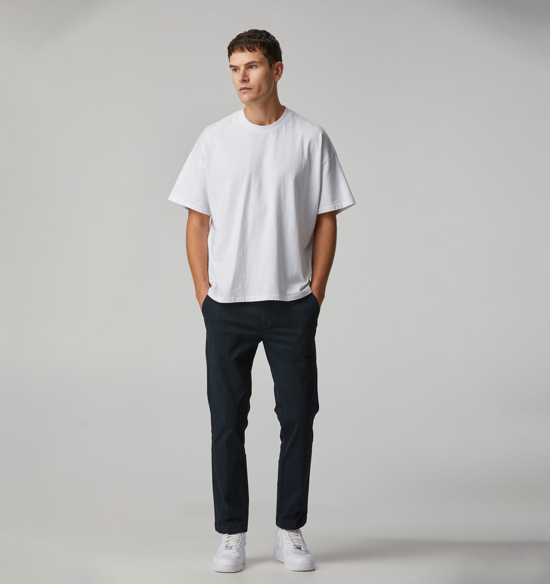 Microcheck Slim Kobe Pant - Tall - Navy