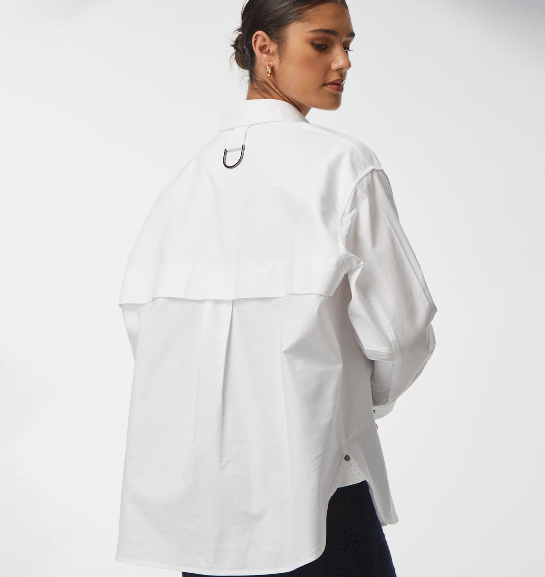 Ridge Oversized Shirt - White