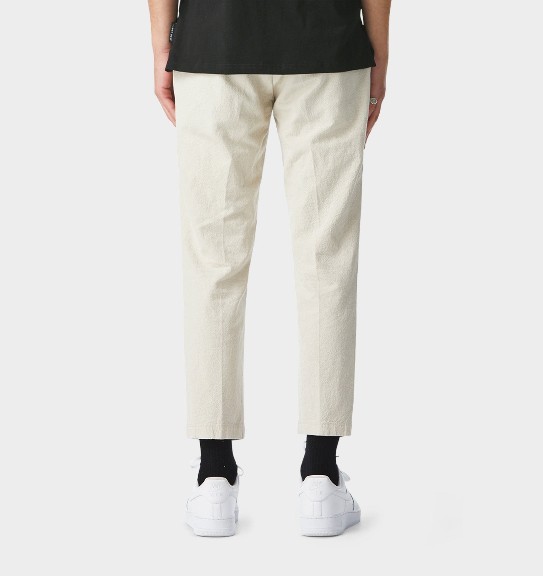 Linen Slim Kobe Pant - Bone