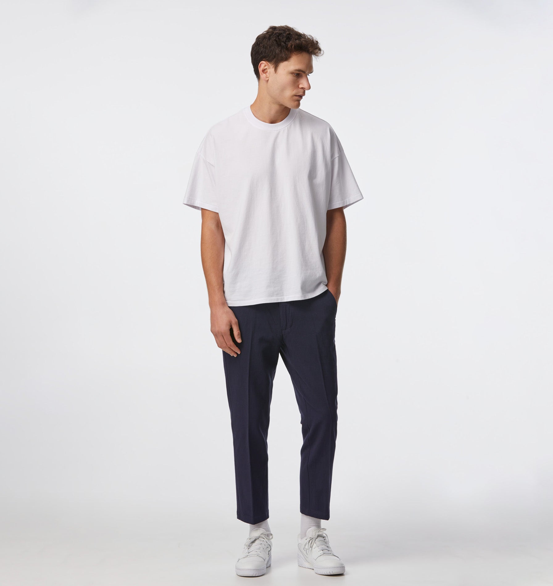 Linen Slim Kobe Pant - Dark Navy