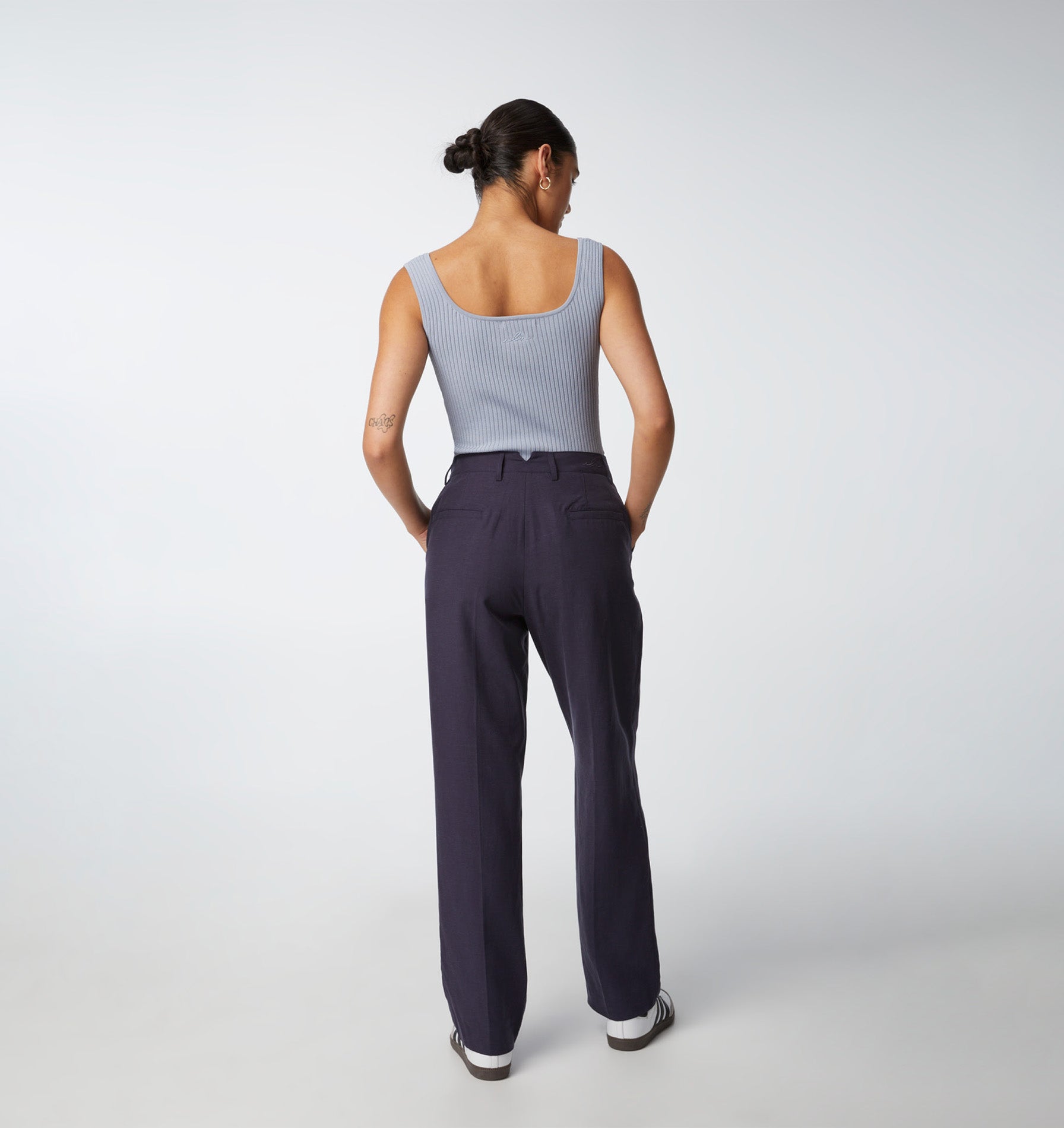 Linen Xander Pant - Dark Navy